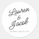 Search for vintage modern wedding stickers Black and white