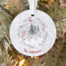 Search for white fox christmas tree decorations Winter