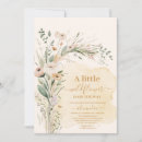 Search for nature baby shower invitations Little wildflower