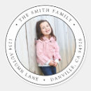 Search for photo return address stickers Circle