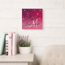 Search for pink glitter clocks Sparkle