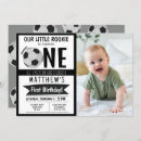 Search for soccer 1st birthday invitations Cute