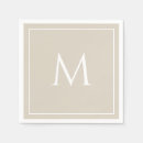 Search for initial napkins White