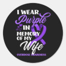 Search for remembrance ribbon stickers Purple