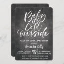 Search for baby its cold outside invitations Chalkboard