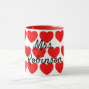 Search for red hearts mugs Valentines