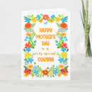 Search for to cousin mothers day cards Pretty