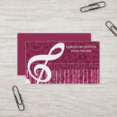 Search for music instructor business cards Modern