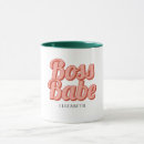 Search for retro lady mugs Boss babe
