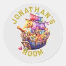 Search for pirate treasure stickers Boy