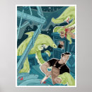 Search for shark attacks posters Cartoon