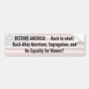 Search for restore bumper stickers America