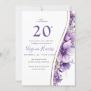 Search for elegant 20th birthday invitations Typography