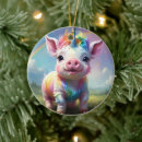 Search for rainbow baby christmas tree decorations Unicorn