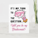 Search for retro bridesmaid cards Unique