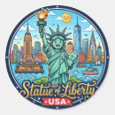 Search for statue liberty stickers Manhattan skyline