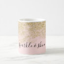 Search for pink and gold glitter mugs Glam