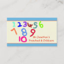 Search for baby sitter business cards Preschool