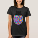 Search for psychedelic cat tshirts Black