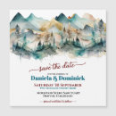 Search for mountain save the date magnets Watercolor