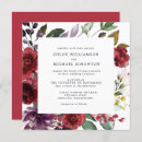 Search for red and purple wedding invitations Flower