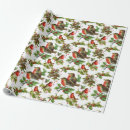 Search for christmas bird wrapping paper Nature