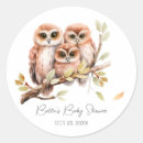 Search for owl baby shower stickers Cute