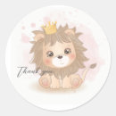 Search for lion baby shower stickers Party