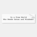 Search for windows bumper stickers Linux