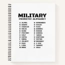 Search for alphabetical notebooks Military