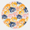 Search for retro floral pattern stickers Colourful