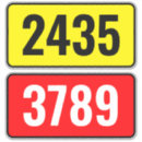Search for large number stickers Decal