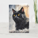Search for black cat thank you postcards Crazy cat lady