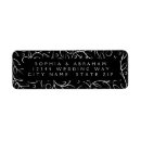 Search for invitation return address stickers Black