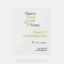 Search for 70th birthday party signs Cheers and beers