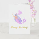 Search for mermaid birthday cards Gold