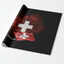 Search for switzerland wrapping paper Red