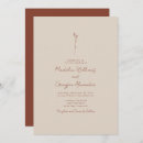 Search for line art wedding invitations Terracotta