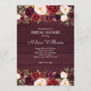 Search for royal bridal shower invitations Burgundy