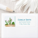 Search for desert flowers return address labels Green