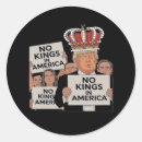 Search for bold stickers No kings in america
