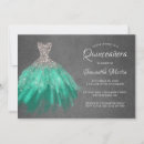 Search for aqua quinceanera invitations Chic