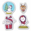 Search for cartoon christmas stickers Santa