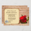 Search for wooden bridal shower invitations Floral