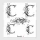 Search for monogram letter c stickers Initial