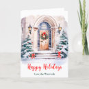 Search for front door wreath christmas cards Snow