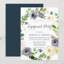 Search for floral engagement party invitations Botanical
