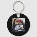 Search for cat lady key rings Political