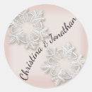 Search for snowflake wedding stickers Elegant