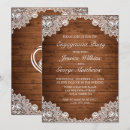 Search for rustic wood engagement party invitations Vintage